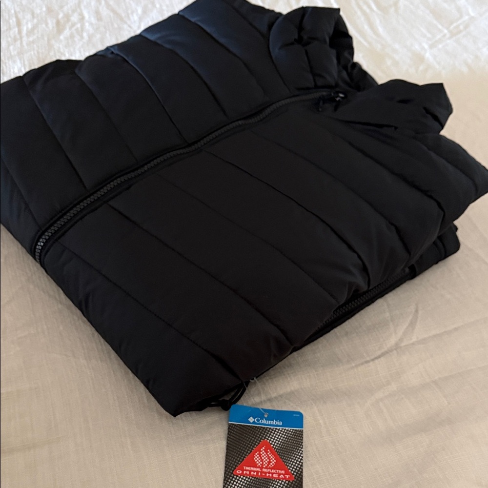 Columbia Black Quilted Packable Jacket